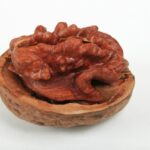 Noci in un piatto, simbolo di un'alimentazione sana contro il colesterolo.