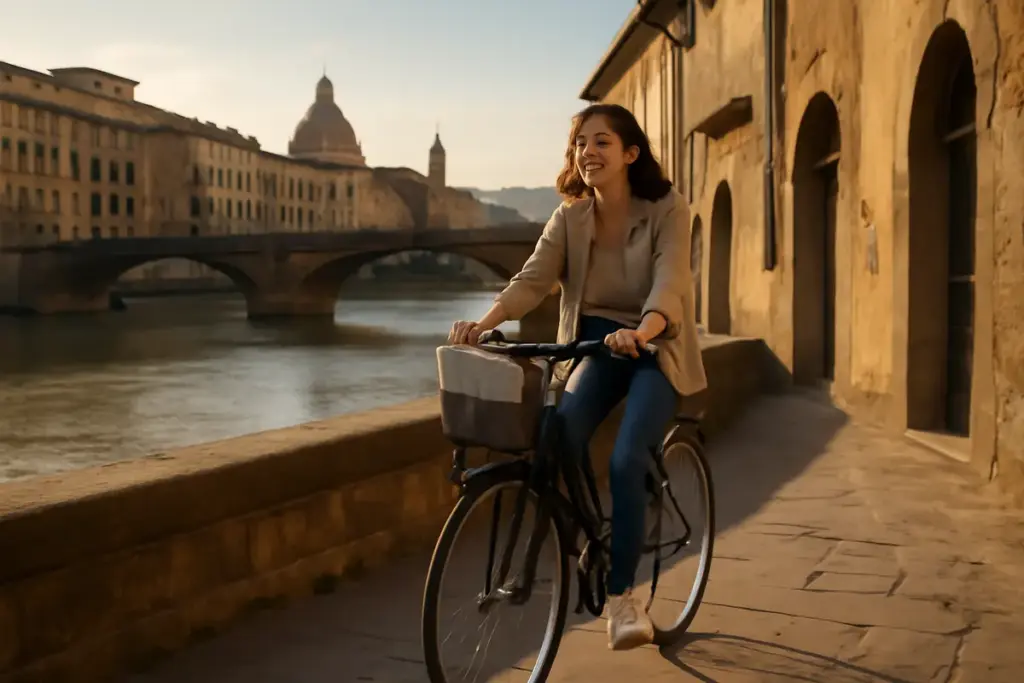 Spostarsi in bici nelle capitali d’arte italiane: i percorsi meno noti per ammirare la città senza stress