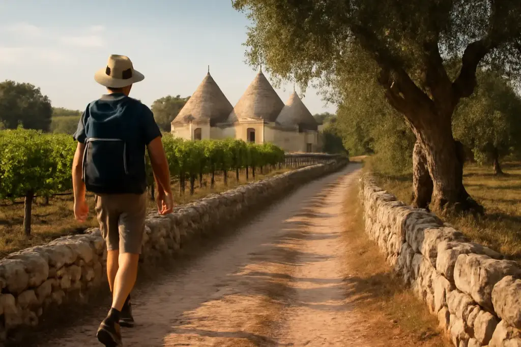 Valle d’Itria a piedi: quali sono i sentieri più belli tra trulli, vigneti e ulivi secolari